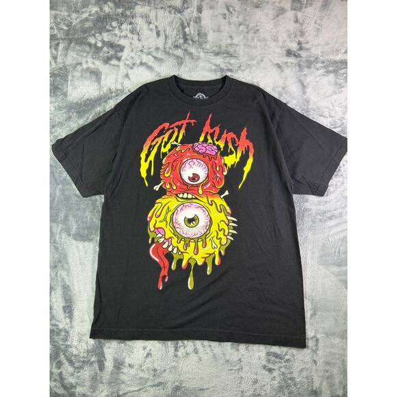 Got Kush Clothing Graphic Eye Monster T-Shirt XL Black Streetwear USA Made Dispo - Picture 1 of 8